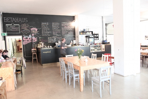 Café im betahaus Berlin. Foto: Irina Zikuschka